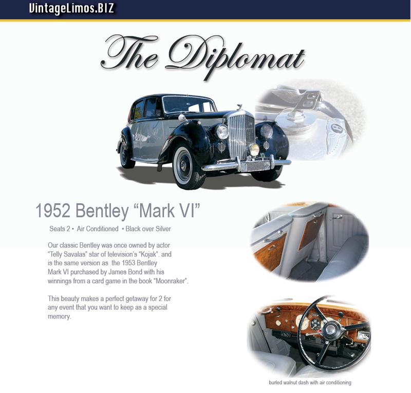 Vintage 1952 Bentley For Hire In Md Dc Va